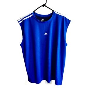 Men's Adidas Sleeveless Shirt. Royal Blue. Size XL.